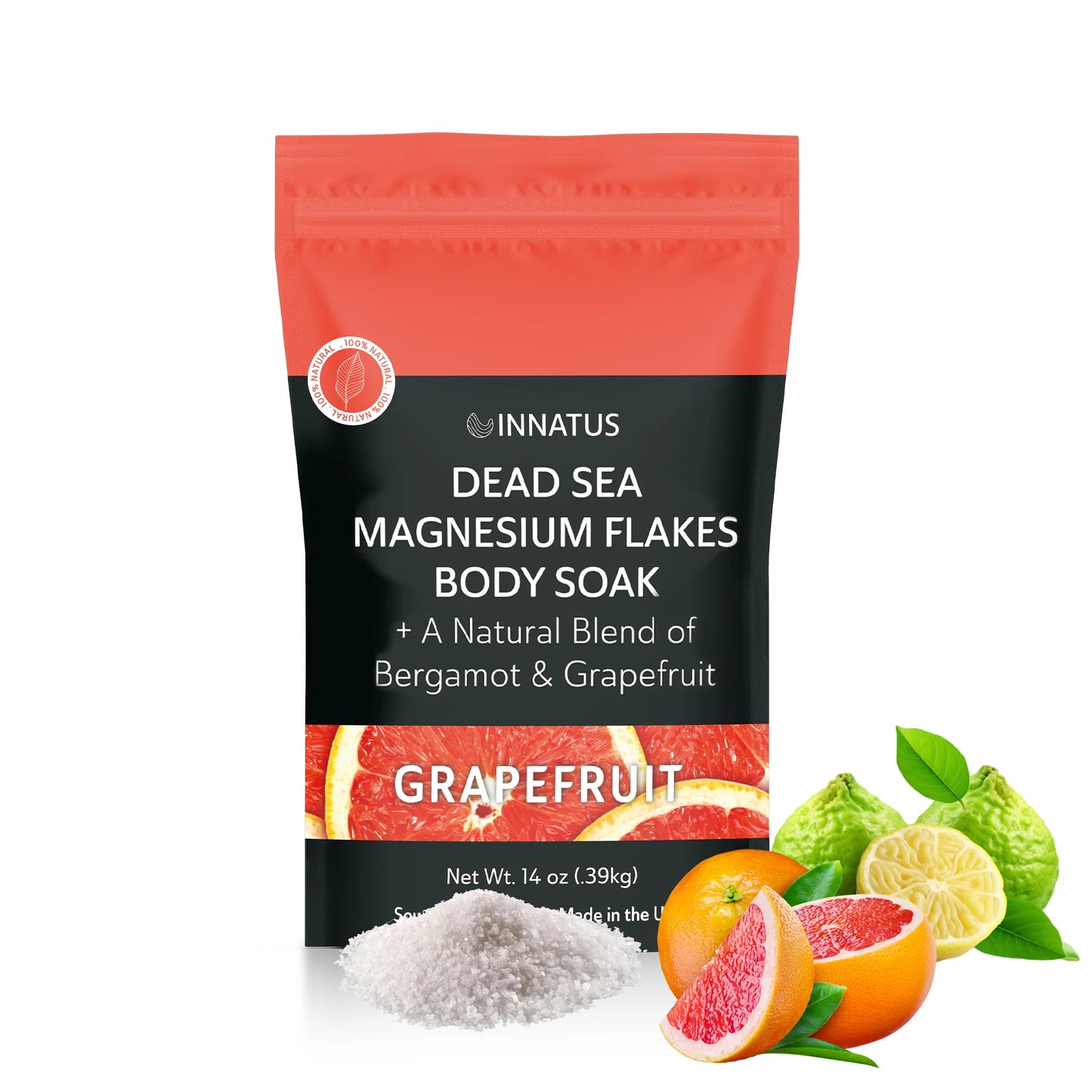 Dead Sea Magnesium Flakes with Restful Grapefruit Infusion