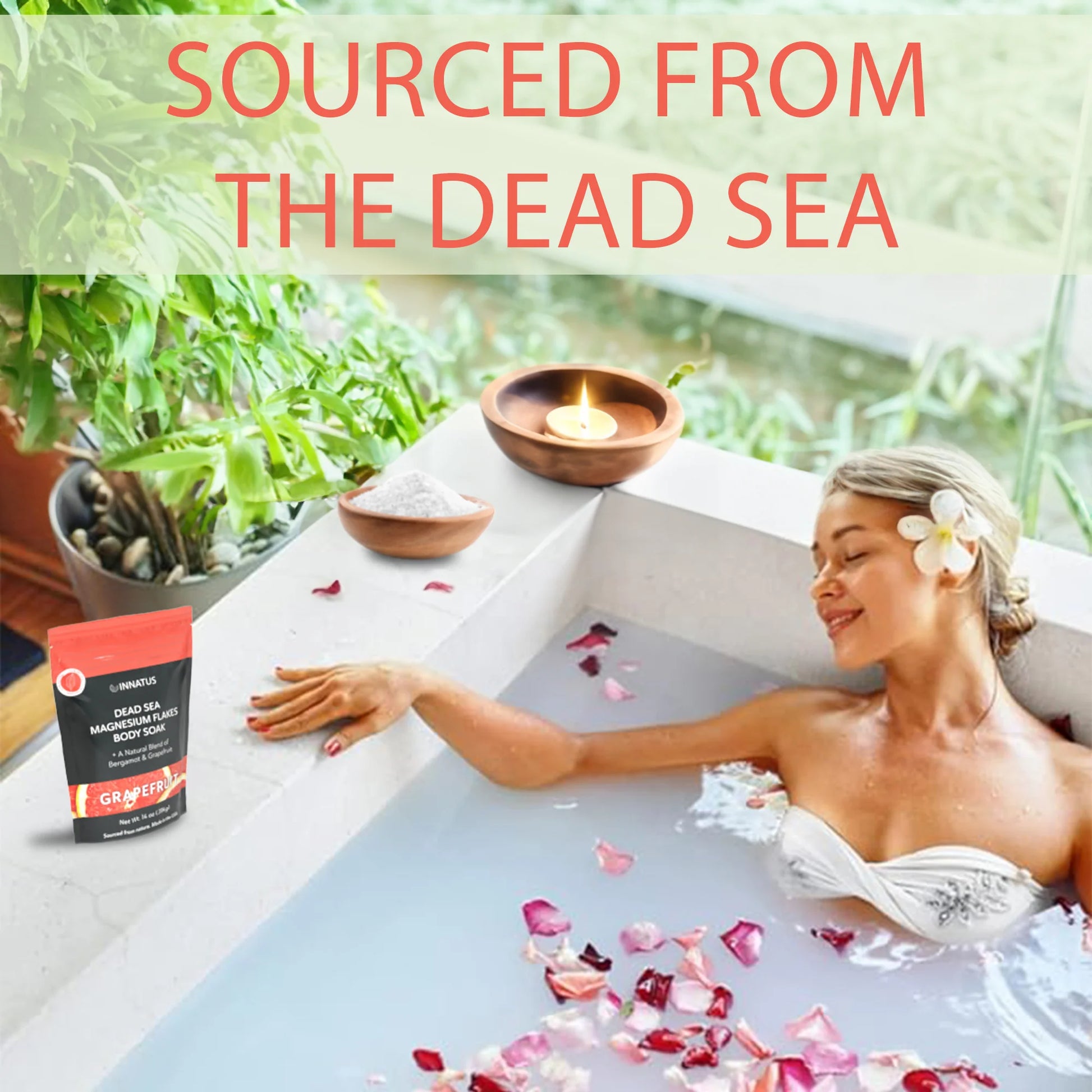Dead Sea Magnesium Flakes with Restful Grapefruit Infusion