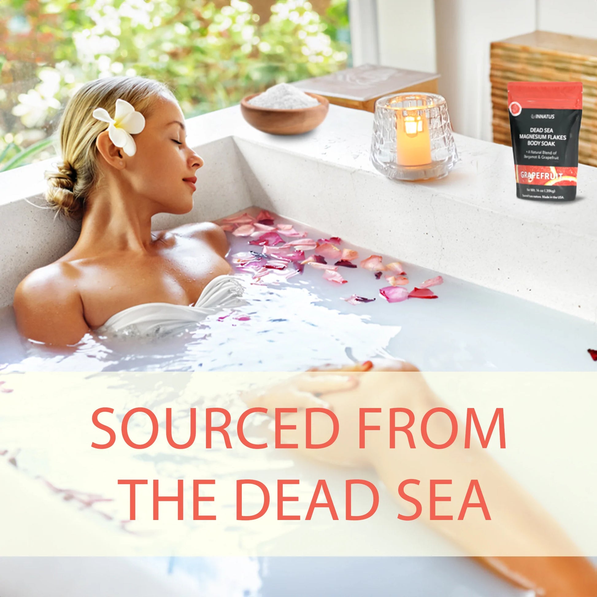 Dead Sea Magnesium Flakes with Restful Grapefruit Infusion